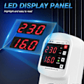 Miniatyrbild 2 av 5: Automatiskt Spännings- och Strömskydd Uttag LED-Display Multifunktionellt Kylskåpsskydd med Automatisk Återställningsfunktion