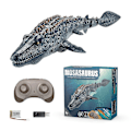Miniatyrbilde 1 av 4: Sofirn 100% Ny, Fjernstyrt Mosasaurus Vannleketøy For Barn, 2x500mah Rc Båt Dinosaur 1:18 Høy Simuleringsskala Dino, Med Lys & Spray Vann