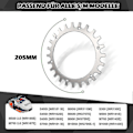 Miniatyrbilde 4 av 5: 2 x Premium Rustfrie Spiker for Worx S/M Modell, 2 x Rustfrie Skruespiker Traction Enhancer, Robotgressklipper Hjulstørrelse 205 mm