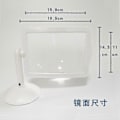 Miniatyrbillede 5 af 5: 3x Stor Helside Forstørrelsesglas 360 Graders Rotation Med Lys Og Stativ, Bærbar LED Forstørrelsesglas Til Læsning