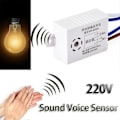 Miniatyrbild 1 av 4: 220V Rörelsedetektor Automatisk Växel Intelligent Ljud Röst Sensor Ljusströmbrytare Smart