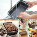 Miniatyrbilde 4 av 5: 2 stk. Brødformer for baking, Non-stick karbonstål brødform, Brett for toast, Form for kake, brød, bakverk, toast, rede