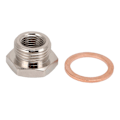 Miniatyrbild 1 av 5: Oxygen Sensor Adapter Metall M18x1.5 M12x1.25 Gänga O2 Givare Plugg Biltillbehör
