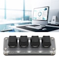 Miniatyrbillede 4 af 5: SSRGV 4 Fuldt Programmerbare Taster Mini Type C Kablet Enhånds Mekanisk Tastatur til Windows