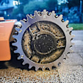 Miniatyrbillede 5 af 5: 2 x Premium Rustfri Pigge til Worx S/M Model, 2 x Rustfri Skruepigge Traction Enhancer, Robotplæneklipper Hjulstørrelse 205 mm