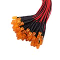 Miniatyrbild 2 av 2: 50 Pcs Pre-Wired DC12V Diffused LED Diodes Multi-Color 5mm Orange (#6)