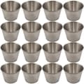 24-pack såsskålar i rostfritt stål, dippsåsskålar av kommersiell kvalitet, ramekin-krydda