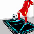 Fotbollsträningsmatta, 90 x 60 cm, bollkontroll, halkfri