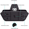 Pikkukuva 2 / 5: Stereokuulokemikrofonin sovitin Xbox One/One S/Elite 1&2/Xbox Series X|S -ohjaimille, mikrofonikuulokemikrofonin sovitin Xbox One -ohjaimelle