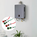 Miniatyrbillede 1 af 2: 220v/380v Vandkedler Indikatorlampe med Fladt Hoved, Flush Panel Montering