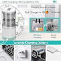 Miniatyrbillede 3 af 5: Elektrisk USB-opladning Juicepresser Appelsin Citron Juicer Bærbar 45w 2023 Ny [Gratis Fragt]