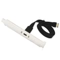 USB 3.1 Typ C Frontpanel Header Förlängningskabel, Typ E till USB 3.1 Typ C Kabel, Intern Adapterkabel, med Panel (50cm)