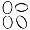 Pikkukuva 2 / 5: M39 - M42 Kierrelinssin Sovitinrengas Korotusrengas M39-linssi M42:een 39 mm - 42 mm