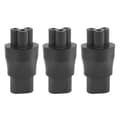 3x IEC 320 C5 3-polet Hun til C8 2-polet Hane Pluggkonverter Strømforsyningsadapter