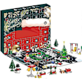 Miniatyrbillede 1 af 5: 24 Overraskelser Julebygninger Jul Serie Arkitektur Byggekit Klemmeklodser Modelbyggeri Konstruktion Legetøj Blind Box Legetøj