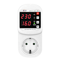 Miniatyrbild 1 av 5: Automatiskt Spännings- och Strömskydd Uttag LED-Display Multifunktionellt Kylskåpsskydd med Automatisk Återställningsfunktion