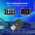 Miniatyrbild 2 av 5: Mini CarPlay Trådlös Adapter Bil Play Dongle Bluetooth WiFi Snabbanslutning Plug & Play för Trådbunden