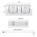 Miniatyrbillede 2 af 5: 2 stk. 2800mAh Genopladelige Batterier og Wii Batteri Opladningsstation til Wii Remote Switch Tilbehør