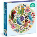Miniatyrbild 2 av 4: Galison Circle of Avian Friends Rund Pussel (1000 Bitar)