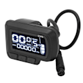 Miniatyrbilde 2 av 5: LCD Sykkeldisplaymåler 6-pins Vanntett Ledning 24V 36V 48V 60V Elektrisk Sykkelpanel 22,2 mm Styre