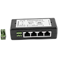 Miniatyrbild 4 av 5: 4-port PoE-injektor PoE-strömadapter Ethernet-strömförsörjning Pin 4,5(+)/7,8(-) Ingång DC12V-DC48V för IP-kamera