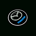 Pikkukuva 5 / 5: 2 kpl soveltuu Mazda MAZAD tervetuloa-valoon 04-15 Mazda 6 erityisesti muokattu ovi laserprojektorilamppu