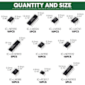 Pikkukuva 3 / 5: 85 kpl 10 IC NE555 LM324 Integroidut Piirisarjat