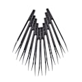 Miniatyrbillede 1 af 5: Industrielle Runde Spids Straight Plastik Anti-statiske Pincet Sorte 10 stk