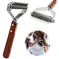 Miniatyrbilde 1 av 3: Coat King Rake 14-bladet Rake for Kjæledyr Underull, Profesjonell Kjæledyr-Avmattingskam _fs