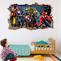 Miniatyrbild 4 av 5: Superhjälte Väggdekal för Pojkars Sovrum - Lätt att Skala och Klistra Vinyldekaler för Barnrum - 24\" x 16\"