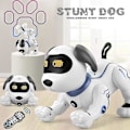 Miniatyrbillede 4 af 5: Fjernstyret Robot Hundelegetøj Rc Stunt Hund Robot Legetøj Til Børn Interaktiv & Smart Dansende Robot Elektronisk Kæledyrslegetøj