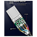 Miniatyrbild 2 av 5: USB3.2 10 Gbps typ C-kabel USB A till typ-C 3.2 dataöverföringskabel USB C SSD hårddisk kabel PD 60W 3A snabbladdning 3.0, 1M