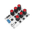 Miniatyrbild 5 av 5: 6-vägs Ratt Servo Drivrutin Kontrollerkort Överströmsskydd Servo Testare för DIY Robotarm Par