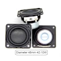 Miniatyrbillede 2 af 5: 1,8 tommer Audiohøjttaler 4 10W 48mm Bas Multimedia Højttaler DIY Lyd Mini Højttaler med Monteringshul