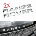 Chrome Range Rover Frontgrill Emblem, Huv Emblem, Baklucka Emblem (2-pack)