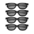 4 stk Polariserte Passive 3D Briller for 3D TV Ekte 3D Kino for 3D Spill og TV
