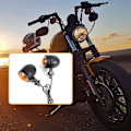 Miniatyrbild 3 av 5: 4 st svarta blinkers till motorcykel