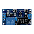 Miniatyrbild 1 av 5: DC 12V Cykel Fördröjningstimer Switch Justerbar Relämodulkort Oändlig Slinga med LED-Display