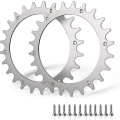 Miniatyrbilde 1 av 5: Huamade 2 stk. Premium Rustfritt Stål Pigger for Worx S/M Modell, 2 stk. Rustfritt Stål Skruepigger Traksjonsforsterker, Robotergressklipper Hjulstørrelse 205mm