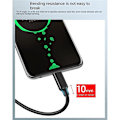 Miniatyrbild 3 av 5: USB3.2 10 Gbps typ C-kabel USB A till typ-C 3.2 dataöverföringskabel USB C SSD hårddisk kabel PD 60W 3A snabbladdning 3.0, 1M