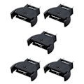 Miniatyrbillede 1 af 5: 5 stk Sorte Plastik CR2032 Knapcelsbatteri Sokkelholdere