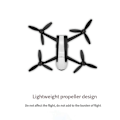 Miniatyrbilde 4 av 5: 4 stk. egnet for Parrot Bebop 2 Drone Propellblader Dronetilbehør Svart