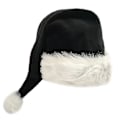 Miniatyrbillede 1 af 5: 75cm Sort Pludset Lang Julehat Julekostume Pompom Julemandshue
