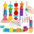 Montessorileksak - 2-5 år - Finmotorik - 12 färger