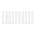 Miniatyrbillede 2 af 5: 10 stk. Plastik Slangefittings Lige Lige Barb Splicer Samler Joint Union Adapter 6-6mm