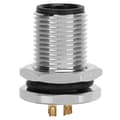 M12-F2-P4 Panel Mount Socket F2 M12 IP67 Waterproof Connector 4 Pin Plug Adapter