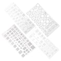 Pikkukuva 2 / 5: 4 kpl Universaali BGA-stencil MTK MSM Samsung Huawei Xiaomi iPad CPU RAM PM Power IC Reballing-pin Direct Heat Template