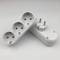Miniatyrbillede 2 af 5: 2 stk. 3-vejs stikadapter, 3-vejs multi-stik væg- eller skrivebordsstik 16a/250v