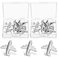 Miniatyrbillede 3 af 5: 24 stk. Flyvemaskine Push Pins Metal Kort Pins Dekorative Push Pins Tommel Tacks Korkbræt Push Pin Stick Pin
