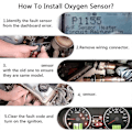 Miniatyrbild 3 av 5: 39351-2U001 Bakre Sond O2 Syresensor för I30/40 CEED CERATO 1.6 2016-2020